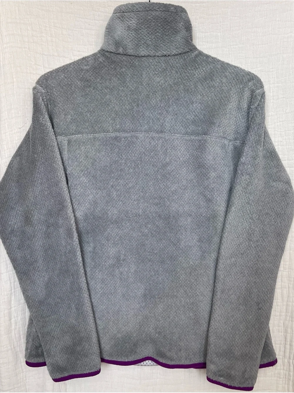Patagonia Women's Re-Tool Snap-T Fleece Pullover Grey / Purple XL